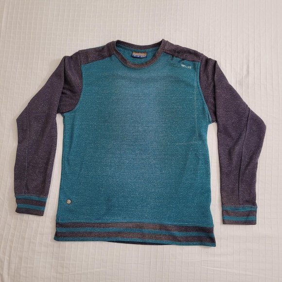 Burnside turquois and grey long sleeve tee.  Men's medium. - Picture 1 of 5
